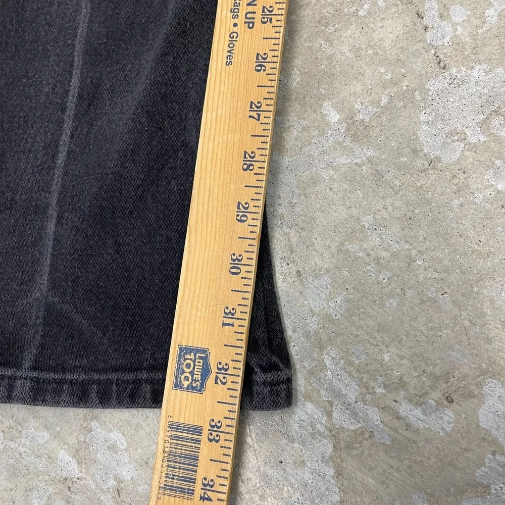 Vintage Wrangler Jeans 36x34 Black Pants 933 Silver Cowboy Western Fits 35x32‎